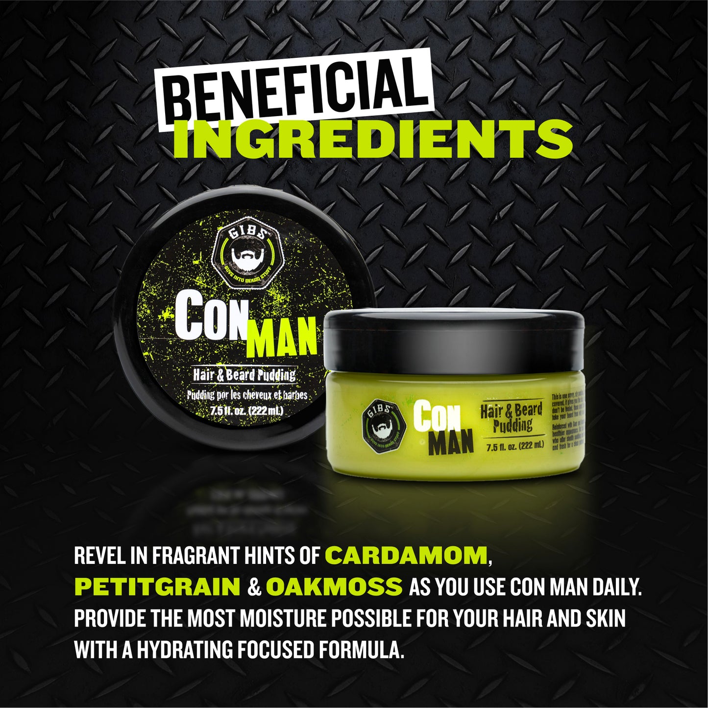 Con Man Leave-In Hair & Beard Pudding