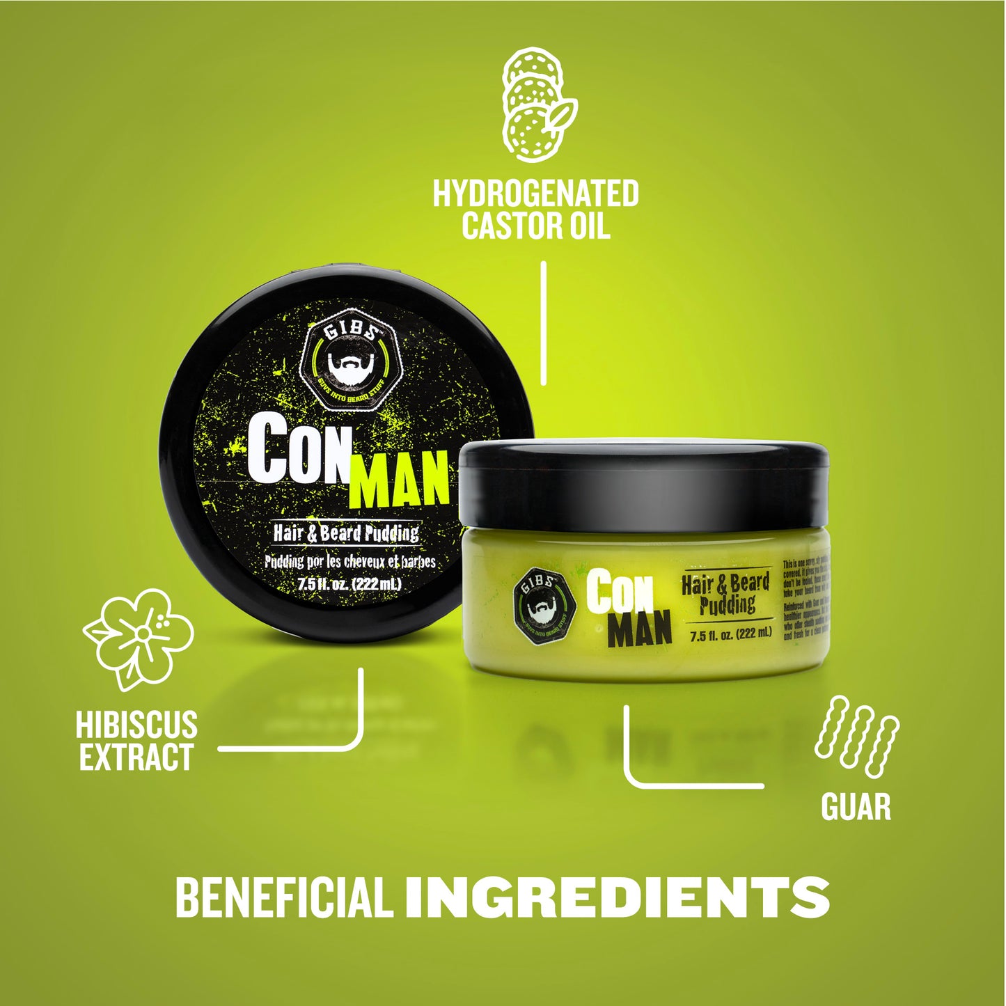 Con Man Leave-In Hair & Beard Pudding