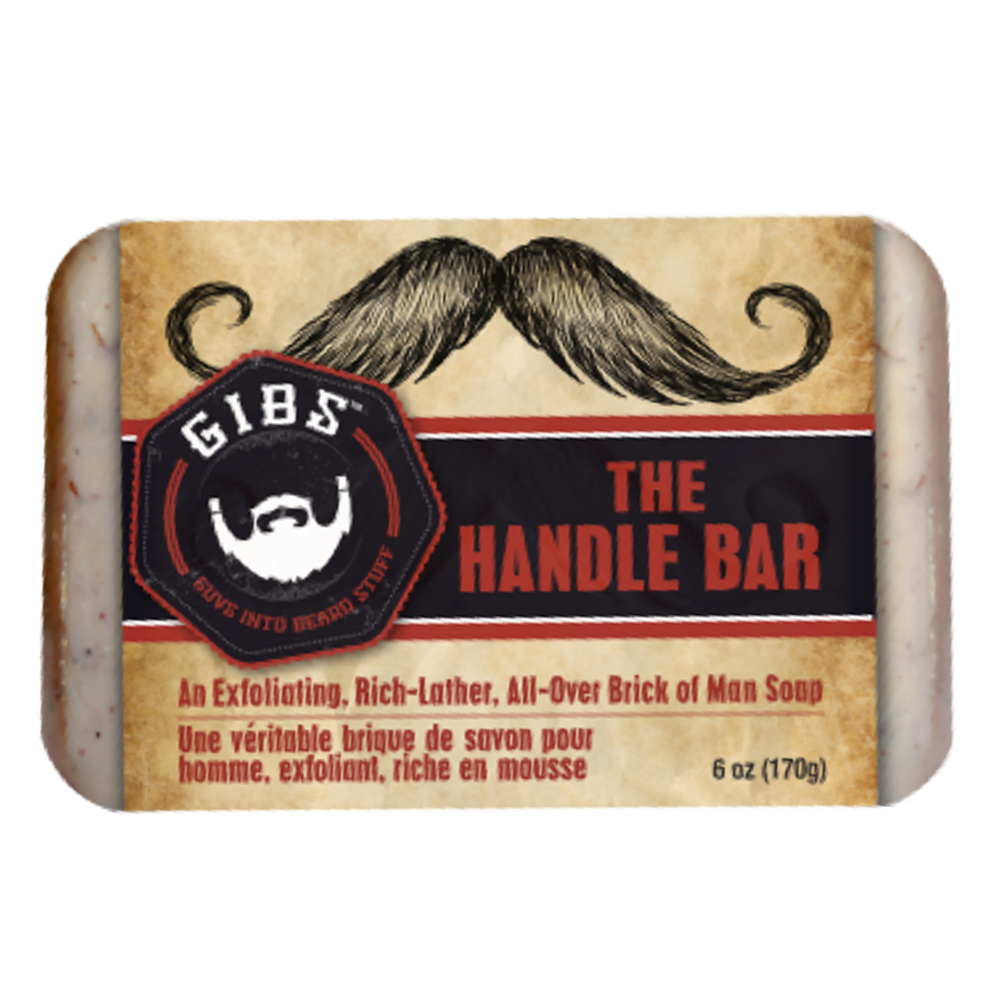 The Handle Bar (Exfoliating Brick of Man Soap) - 6oz.