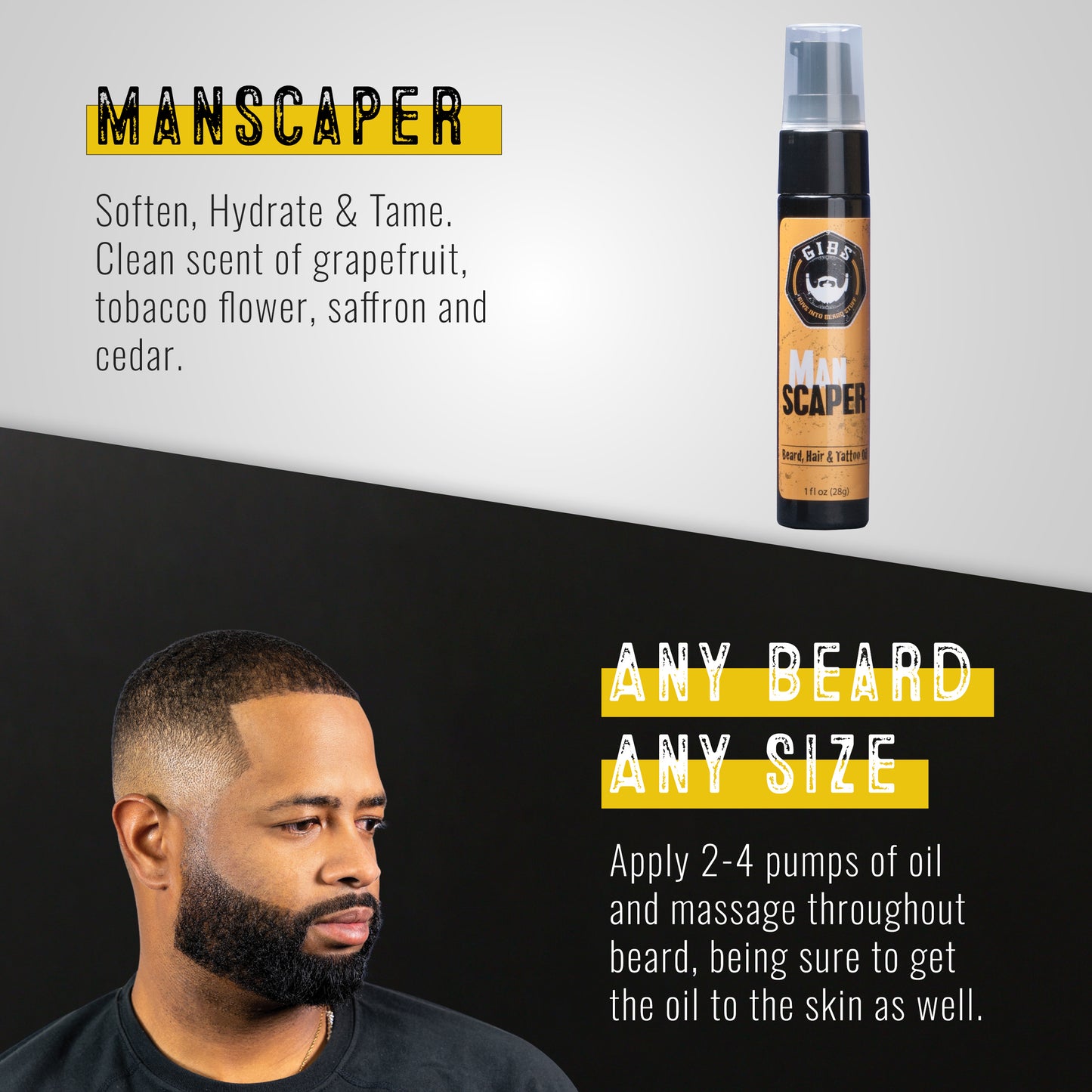 Beard, Hair & Tattoo 1 oz Oil: ManScaper