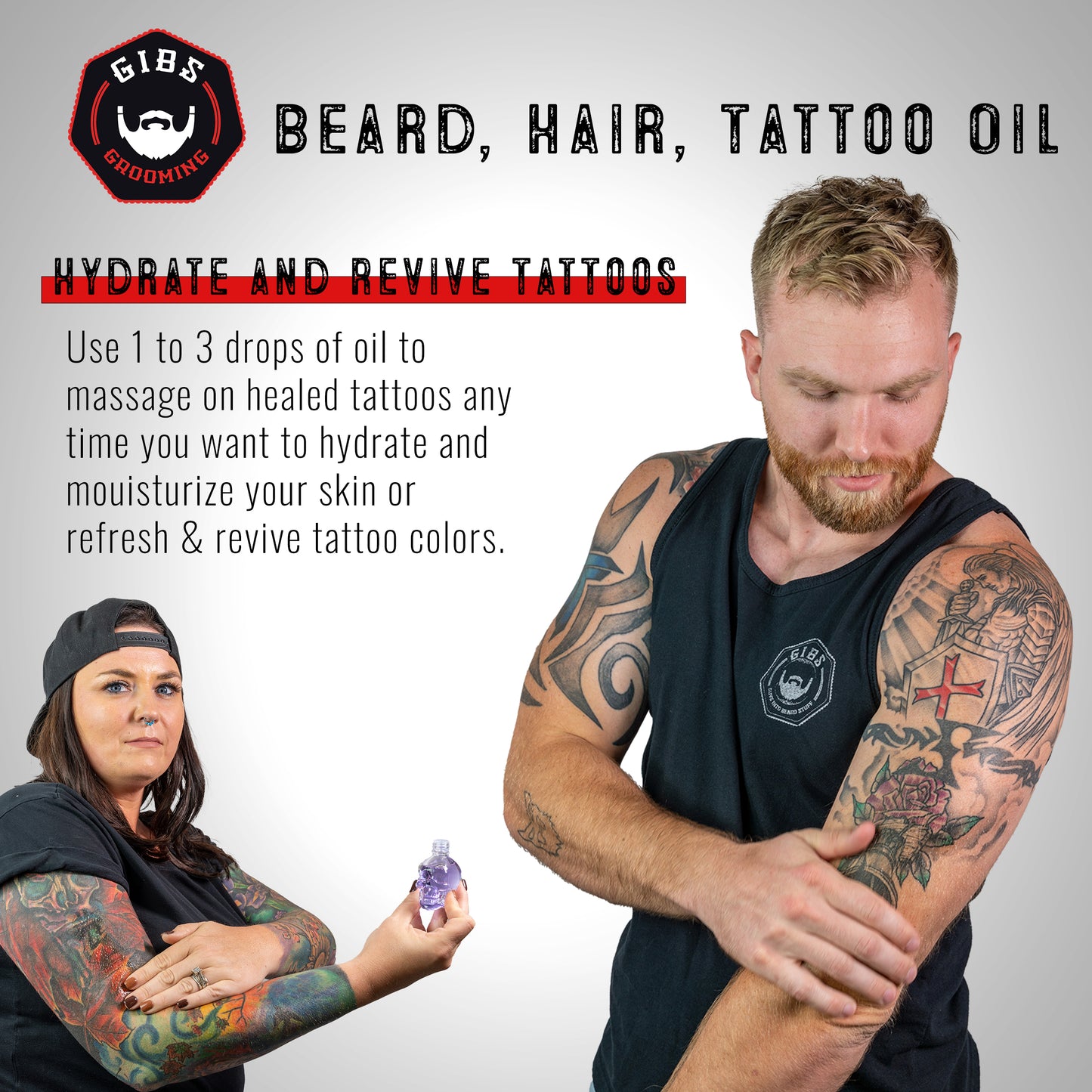 Beard, Hair & Tattoo 4 oz Oil: ManScaper