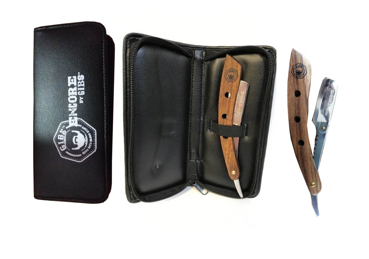 Encore Straight Razor w/ Wooden Handle